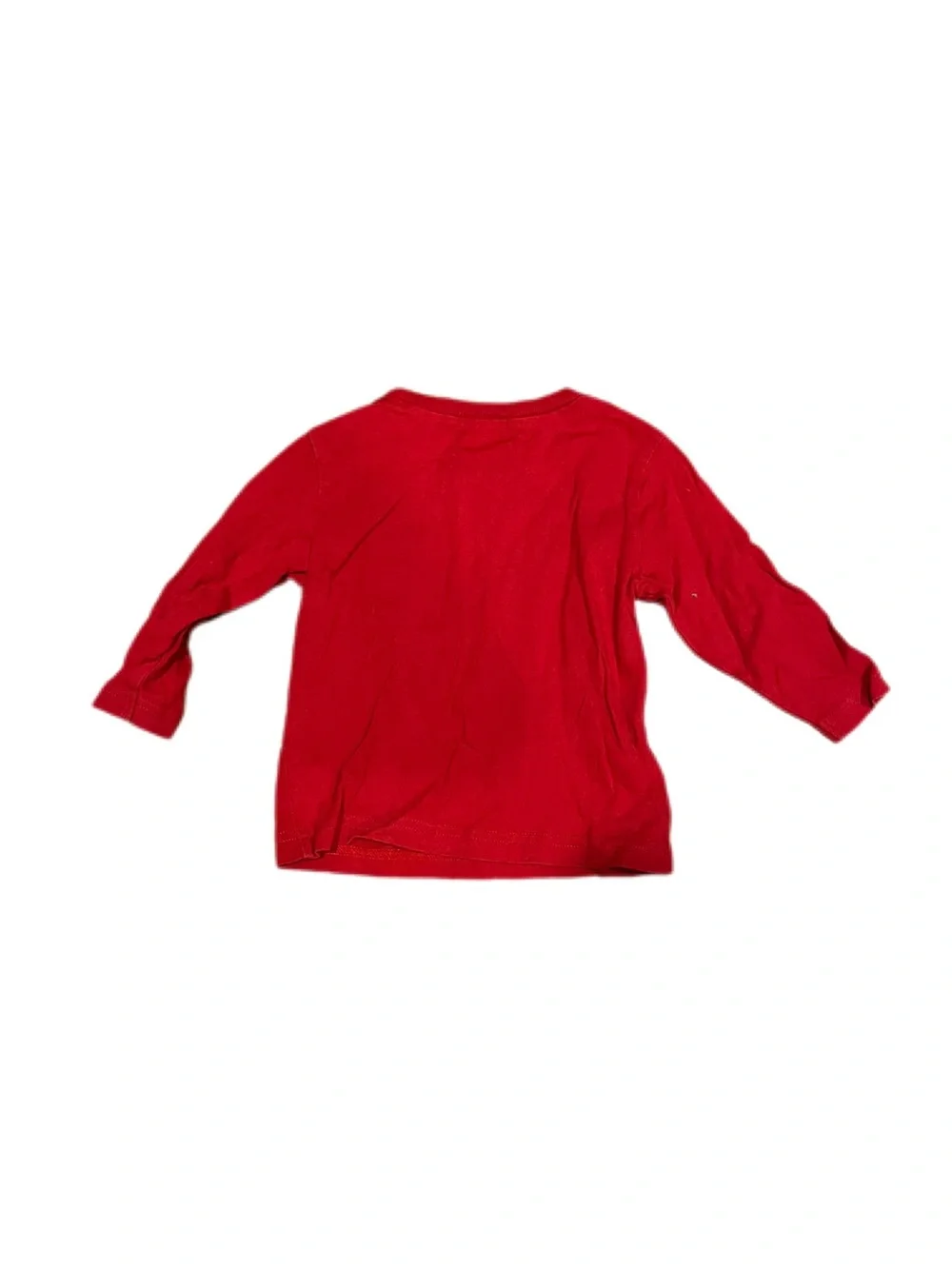 Ralph Lauren 12m Baby Boy Red Long-Sleeve Crewneck Tee with Polo Pony